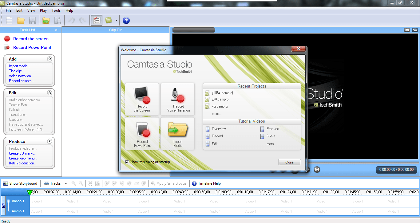 صورة لـ برنامج Camtasia Studio لتسجيل شاشة الكمبيوتر وعمل شروحات الفيديو | Camtasia Studio1-DzTechs
